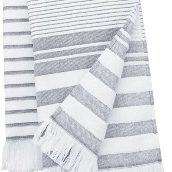 STRIPED FRINGED FOUTA