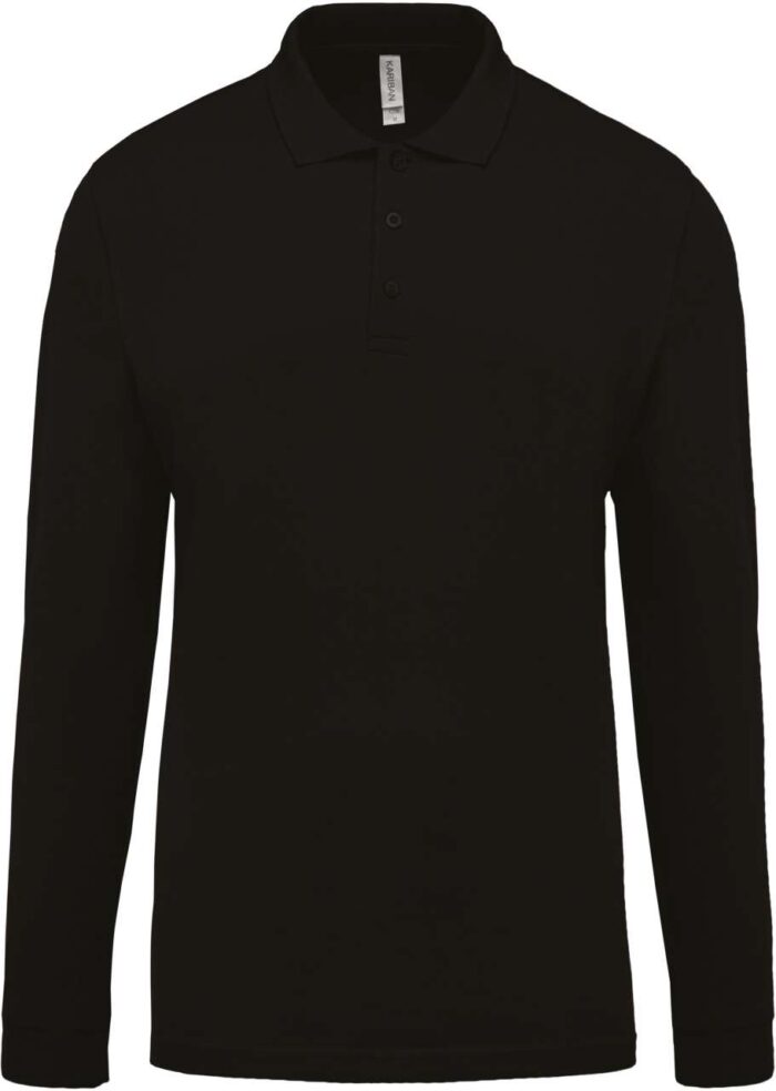 MEN'S LONG-SLEEVED PIQUÉ POLO SHIRT