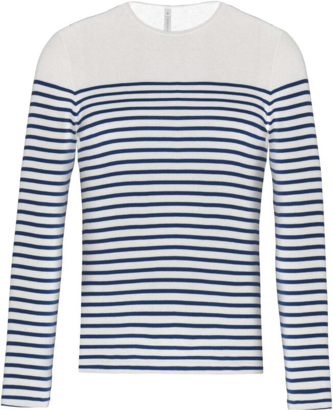 MEN’S LONG-SLEEVED BRETON STRIPE TOP