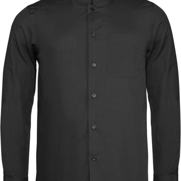 MEN'S LONG-SLEEVED MANDARIN COLLAR SHIRT