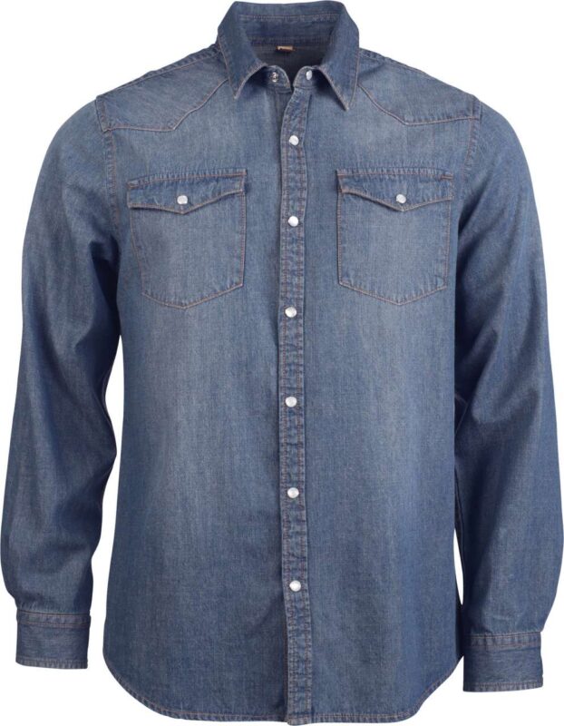 MEN'S LONG-SLEEVED DENIM SHIRT