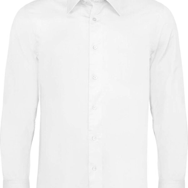 LONG-SLEEVED COTTON/ELASTANE SHIRT