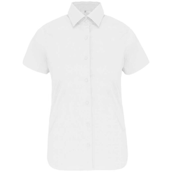 LADIES' SHORT-SLEEVED COTTON/ELASTANE SHIRT