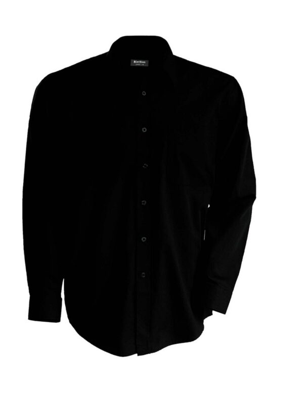 MEN'S LONG-SLEEVED COTTON POPLIN SHIRT