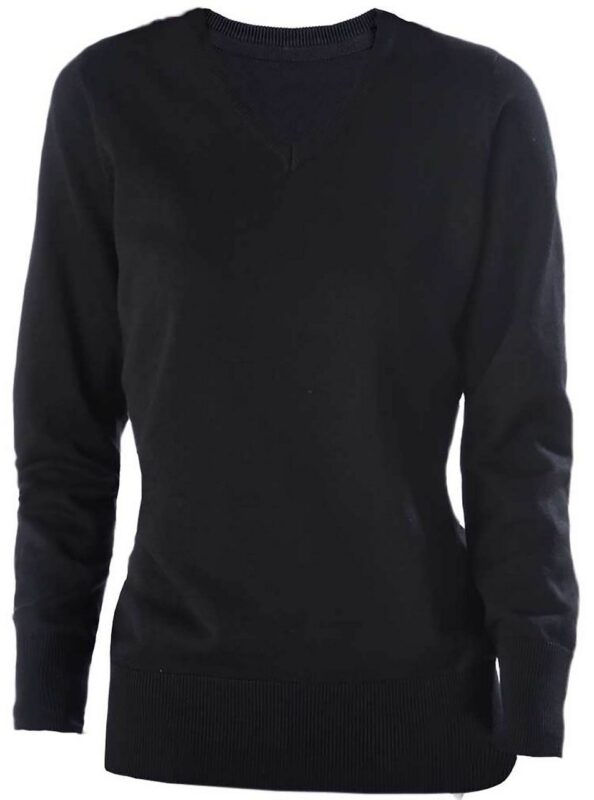 LADIES' V-NECK JUMPER