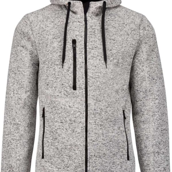 MEN'S HEATHER HOODED JACKET