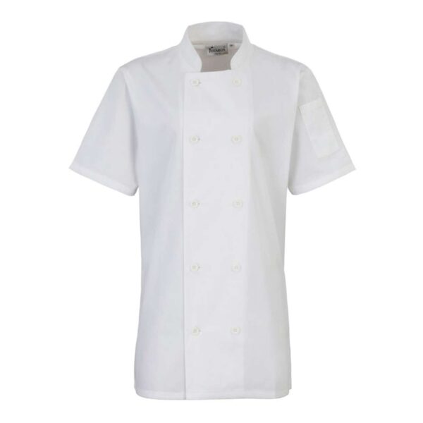 WOMEN'S SHORT SLEEVE CHEF'S JACKET