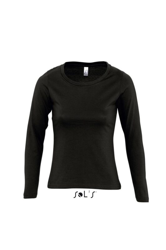 SOL'S MAJESTIC - WOMEN'S ROUND COLLAR LONG SLEEVE T-SHIRT