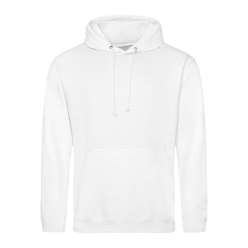 awjh001-arctic_white-a1 Just Hoods COLLEGE HOODIE - Αρκτικό Λευκό