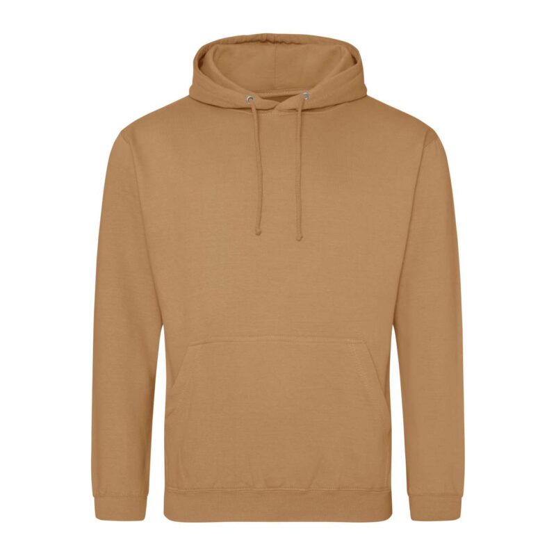 awjh001-caramel_latte-a1 Just Hoods COLLEGE HOODIE - Caramel Latte