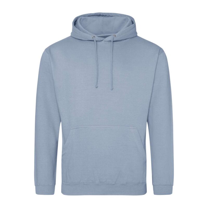 awjh001-dusty_blue-a1 Just Hoods COLLEGE HOODIE - Dusty Blue