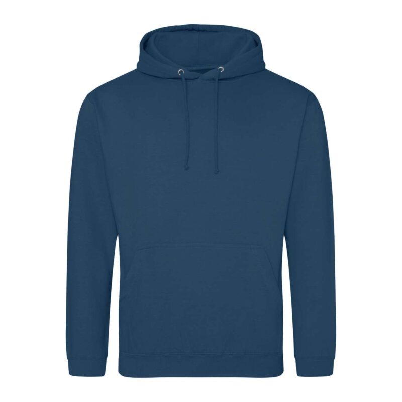 awjh001-ink_blue-a1 Just Hoods COLLEGE HOODIE - Ink Blue