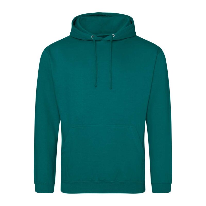 awjh001-jade-a2 Just Hoods COLLEGE HOODIE - Seafoam