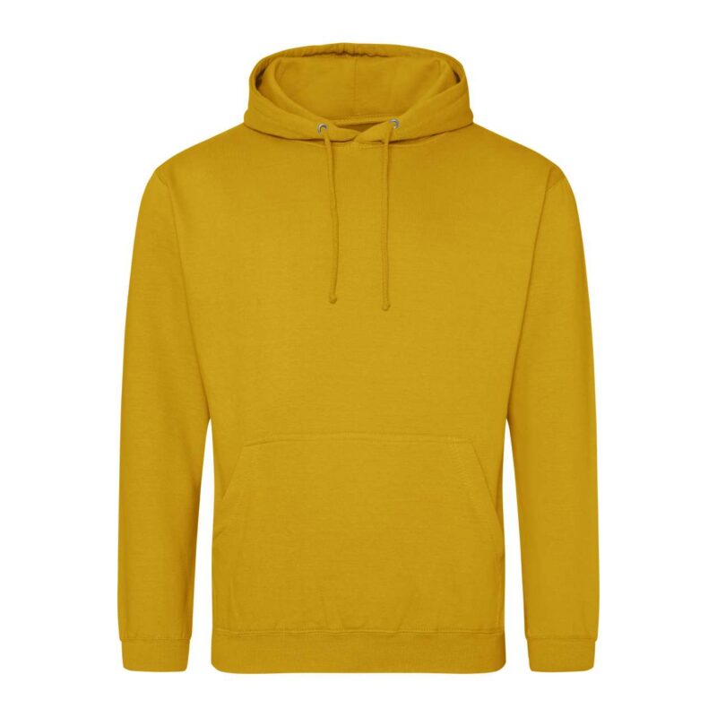 awjh001-mustard-a2 Just Hoods COLLEGE HOODIE - Caramel Toffee
