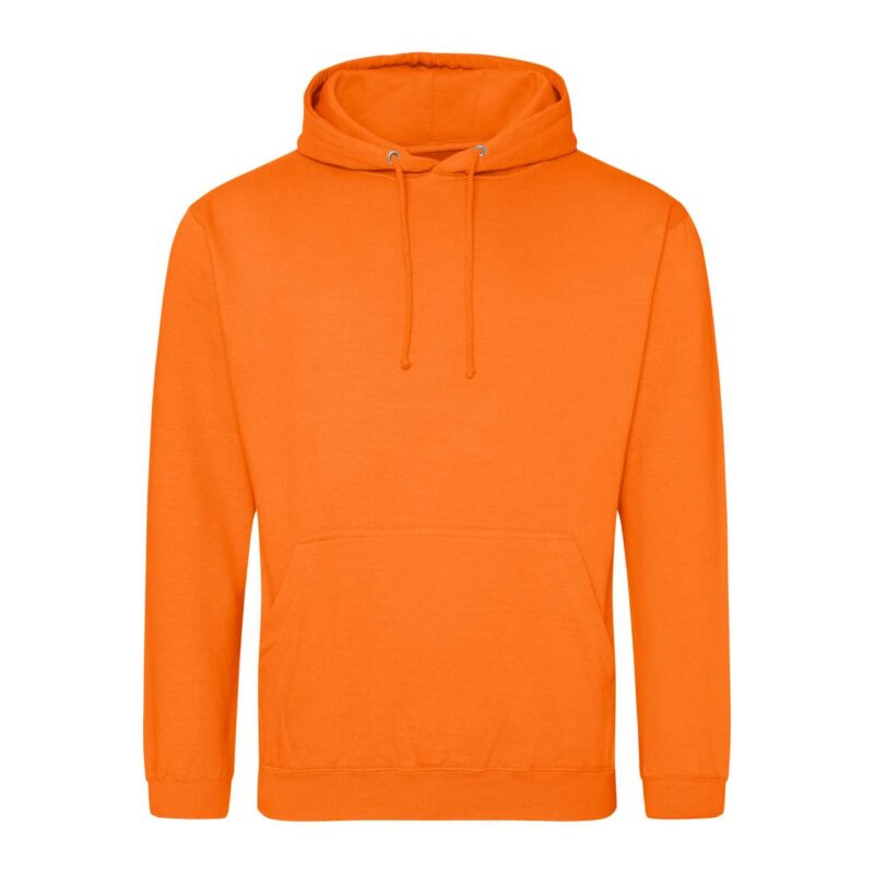awjh001-orange_crush-a1 Just Hoods COLLEGE HOODIE - Pumpkin Pie