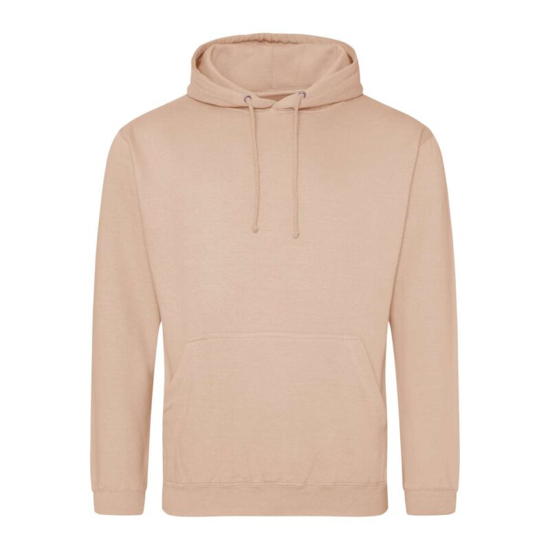 awjh001-peach_perfect-a1 Just Hoods COLLEGE HOODIE - Peach Perfect