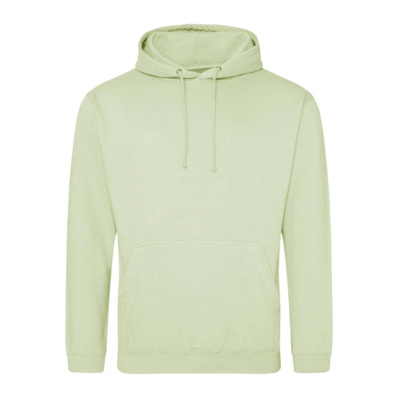 awjh001-pistachio_green-a1 Just Hoods COLLEGE HOODIE - Pistachio Green