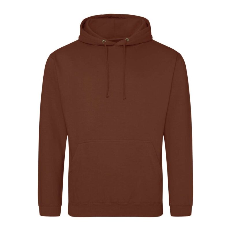 awjh001-red_rust-a1 Just Hoods COLLEGE HOODIE - Red Rust