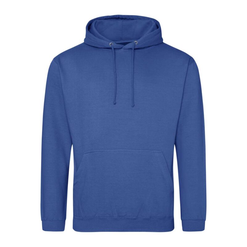 awjh001-royal_blue-a2 Just Hoods COLLEGE HOODIE - Bright Royal