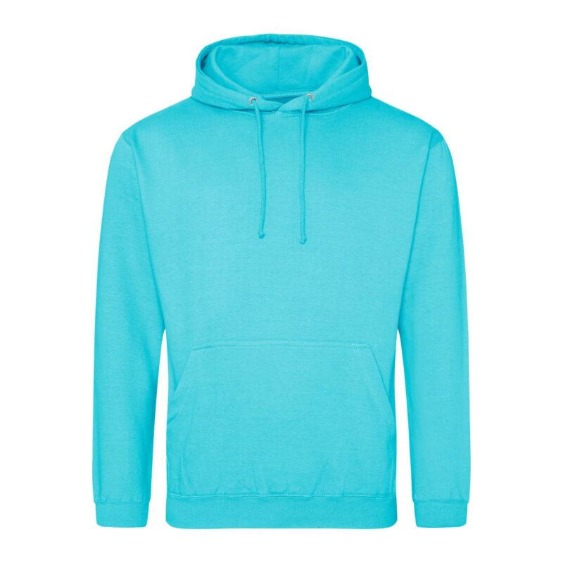 awjh001-turquoise_surf-a2 Just Hoods COLLEGE HOODIE - Τυρκουάζ Κύμα