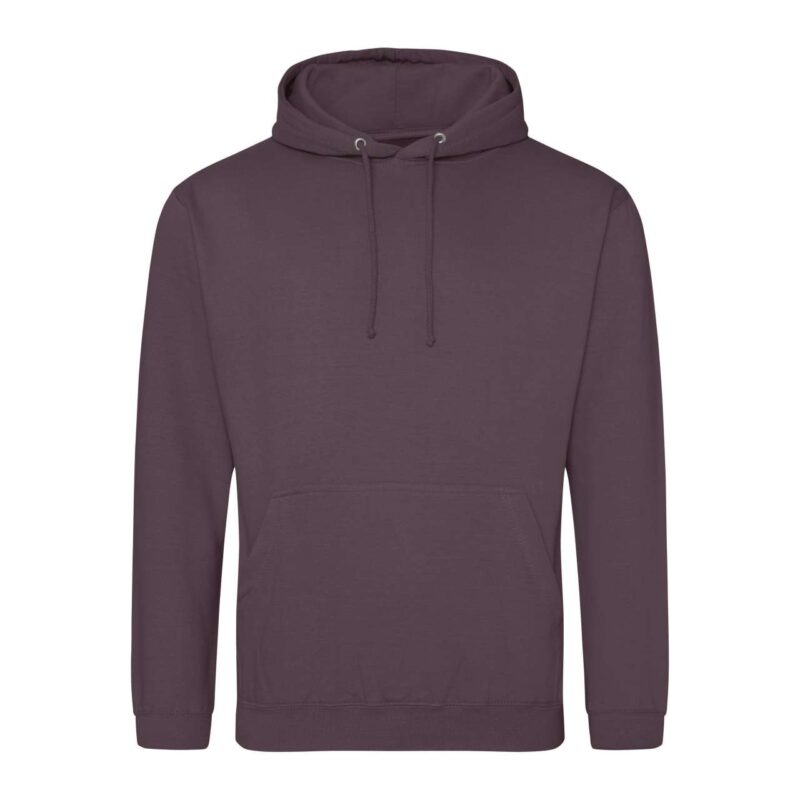 awjh001-wild_mulberry-a1 Just Hoods COLLEGE HOODIE - Wild Mulberry