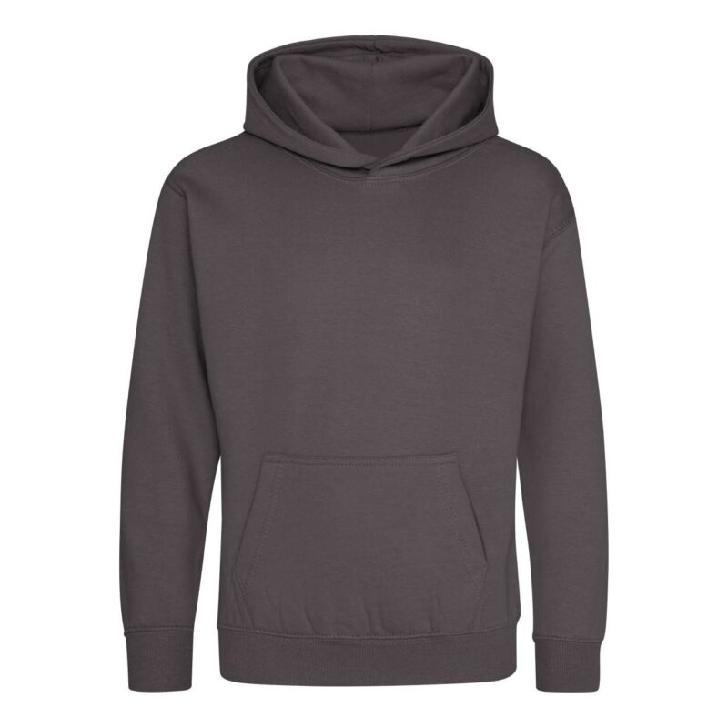 awjh001j-charcoal-a1 Just Hoods KIDS HOODIE - 52% Cotton/48% Polyester