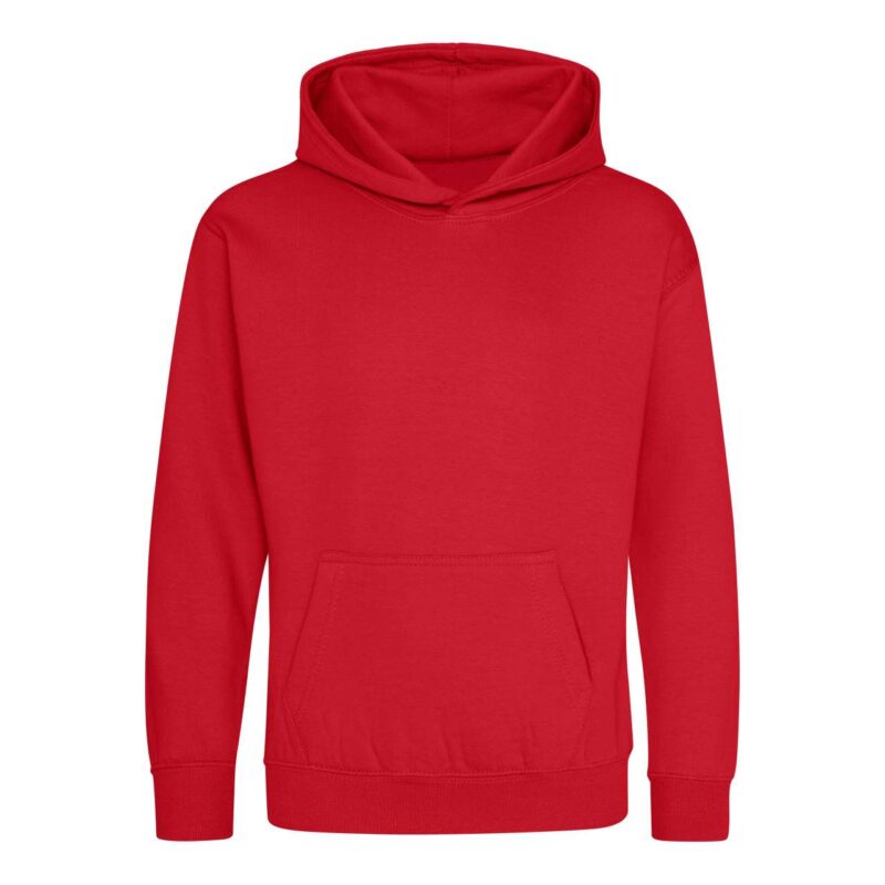 awjh001j-fire_red-a1 Just Hoods KIDS HOODIE - Φλογερό κόκκινο