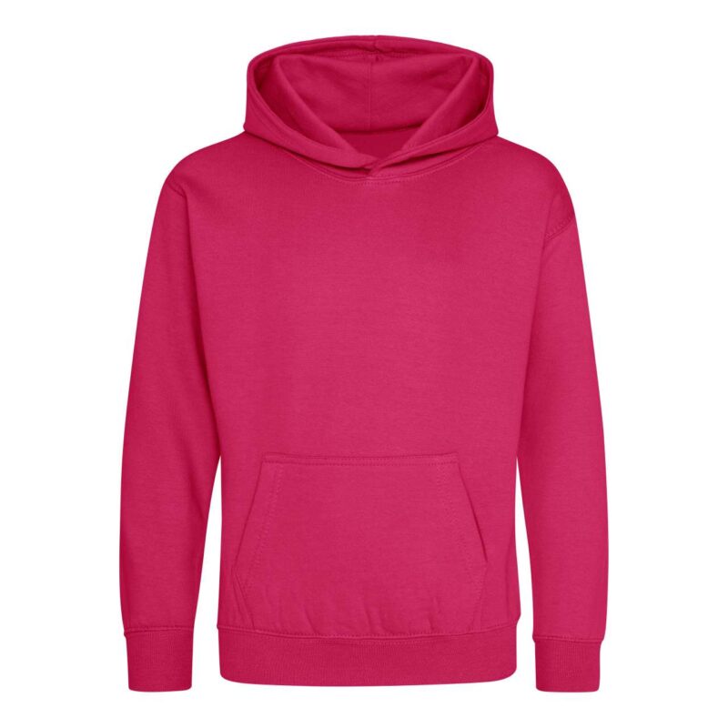 awjh001j-hot_pink-a1 Just Hoods KIDS HOODIE - Φούξια