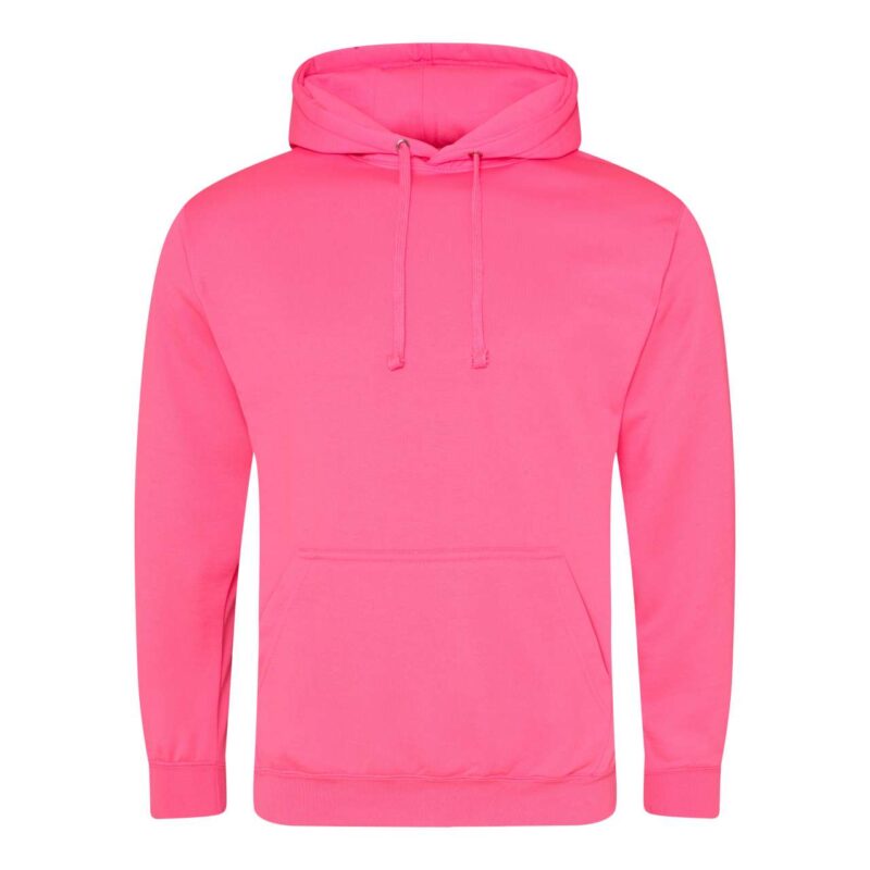 awjh004-electric_pink-a1 Just Hoods ELECTRIC HOODIE - Electric Pink