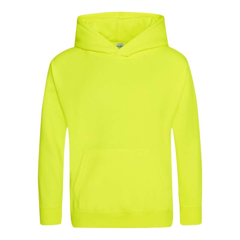 awjh004j-electric_yellow-a1 Just Hoods KIDS ELECTRIC HOODIE - Electric Yellow