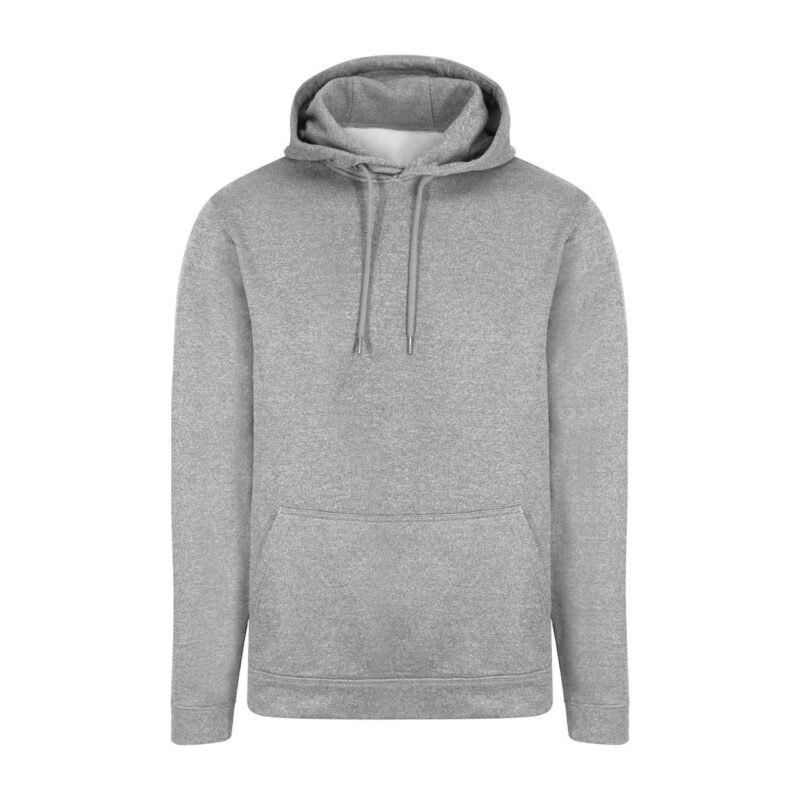 awjh006-grey_melange-a1 Just Hoods SPORTS POLYESTER HOODIE - Γκρι Μελανζέ