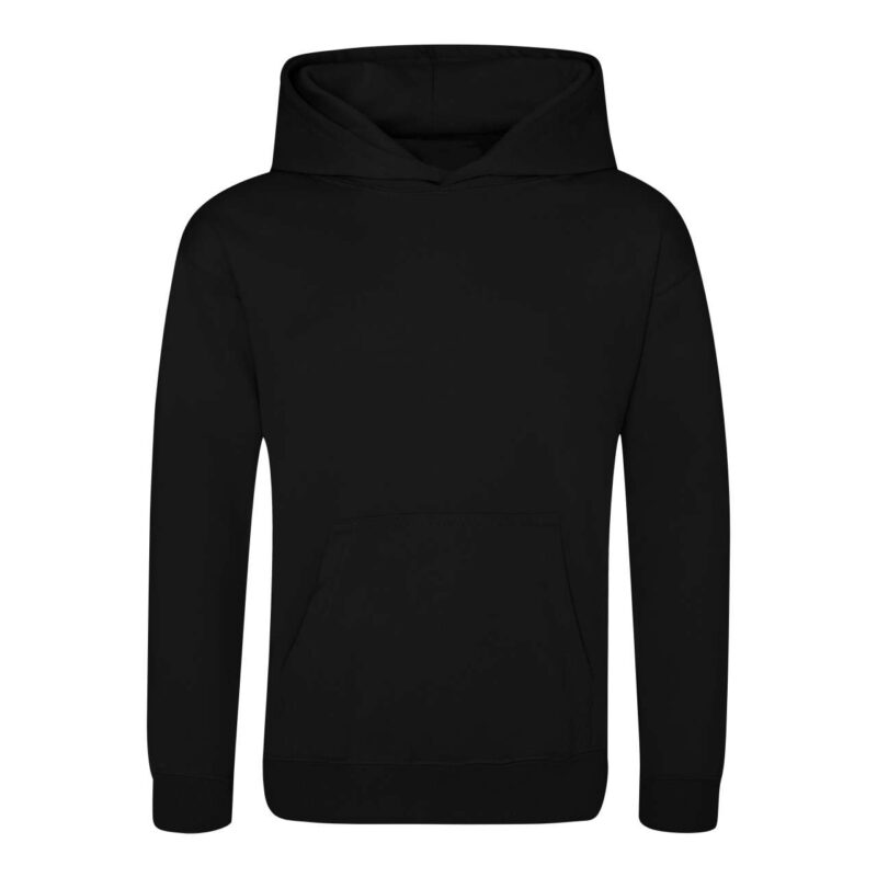 Just Hoods KIDS SPORTS POLYESTER HOODIE - Κατάμαυρο