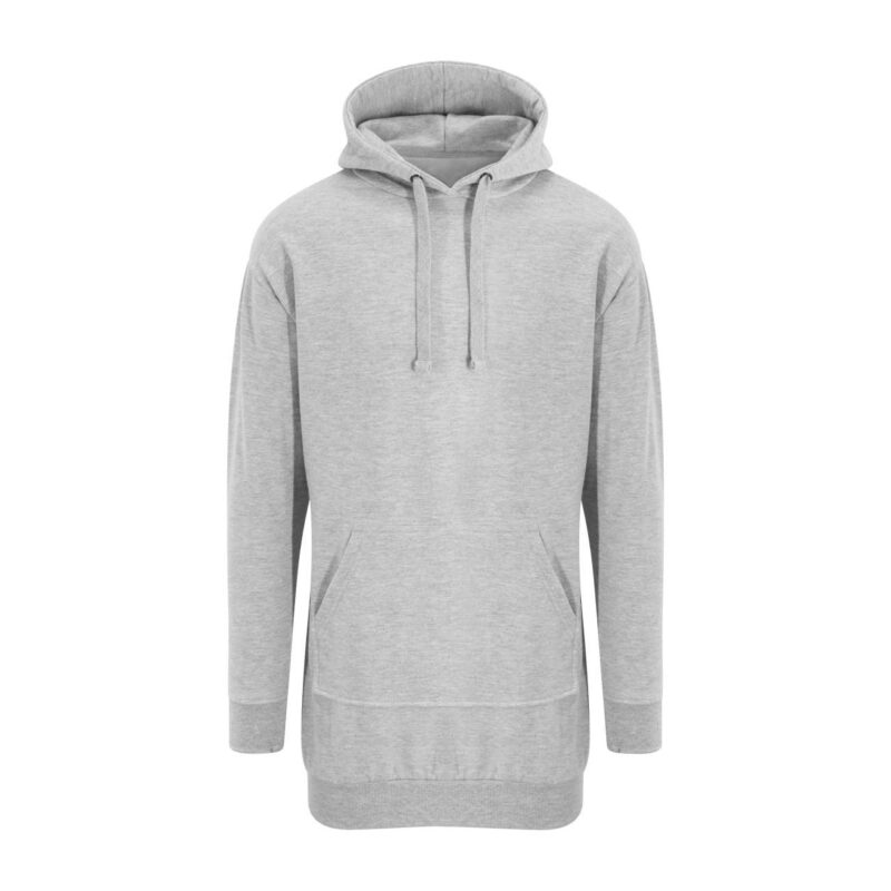 Just Hoods HOODIE DRESS - Heather Grey