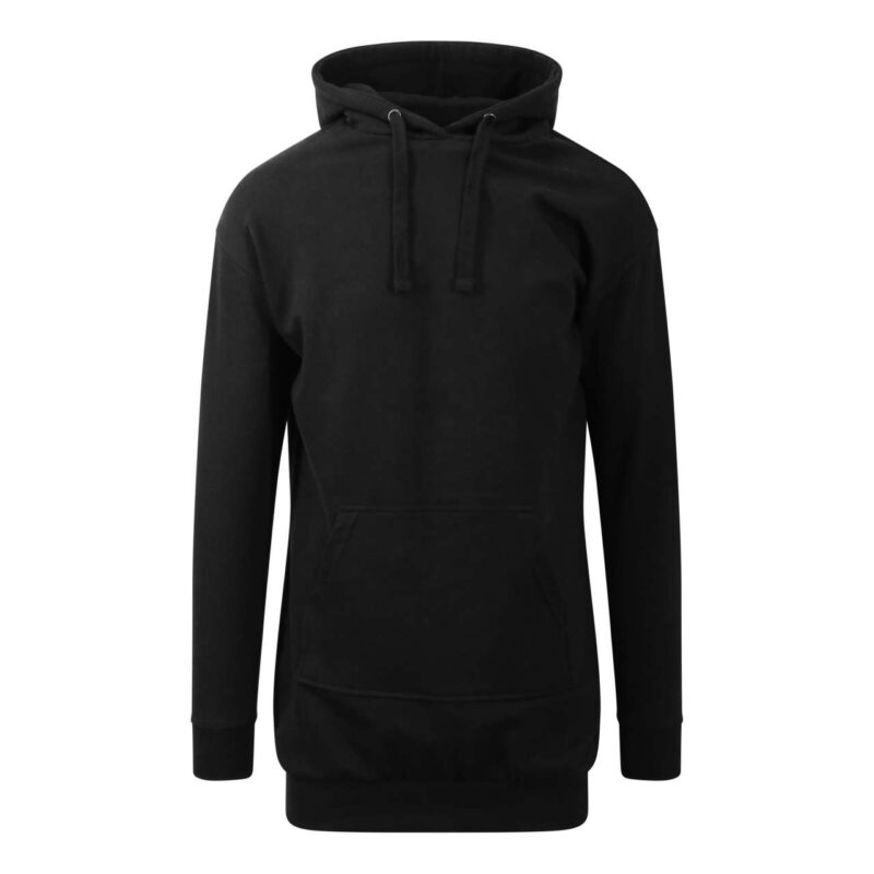 Just Hoods HOODIE DRESS - Κατάμαυρο