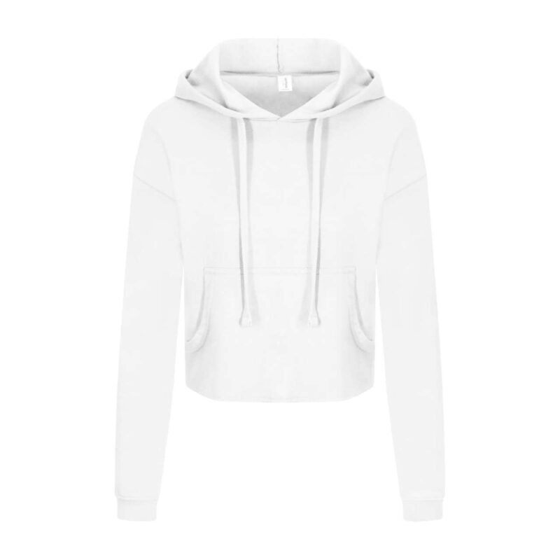 awjh016-arctic_white-a1 Just Hoods HOODIE WOMEN της CROPPED - Αρκτικό Λευκό