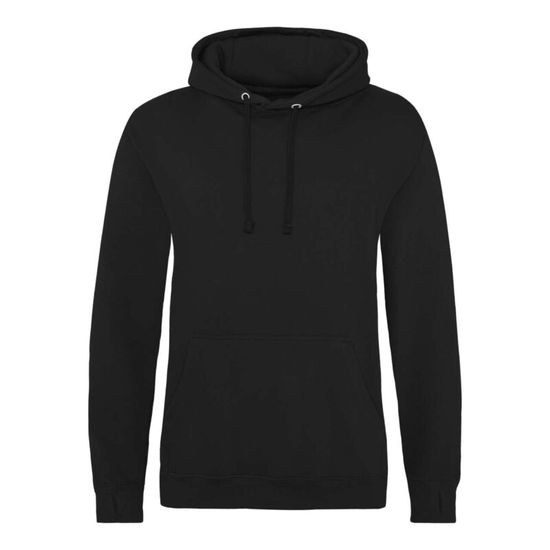 awjh020-jet_black-a2 Just Hoods STREET HOODIE - Κατάμαυρο