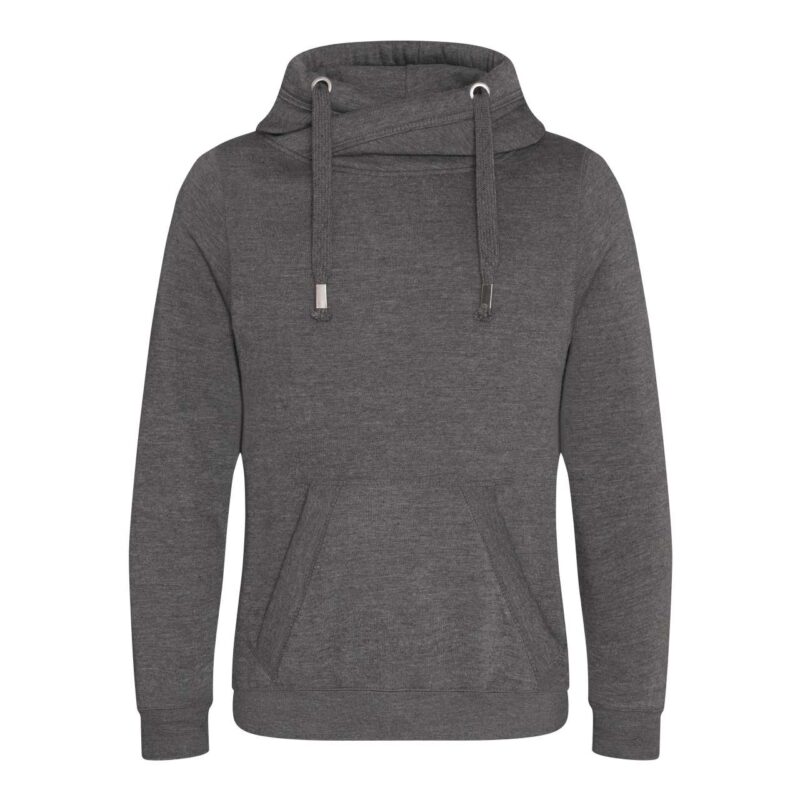 Just Hoods CROSS NECK HOODIE - 52% Cotton/48% Polyester