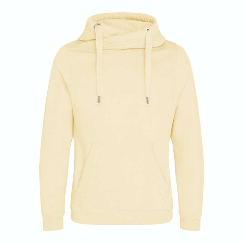 Just Hoods CROSS NECK HOODIE - Nude