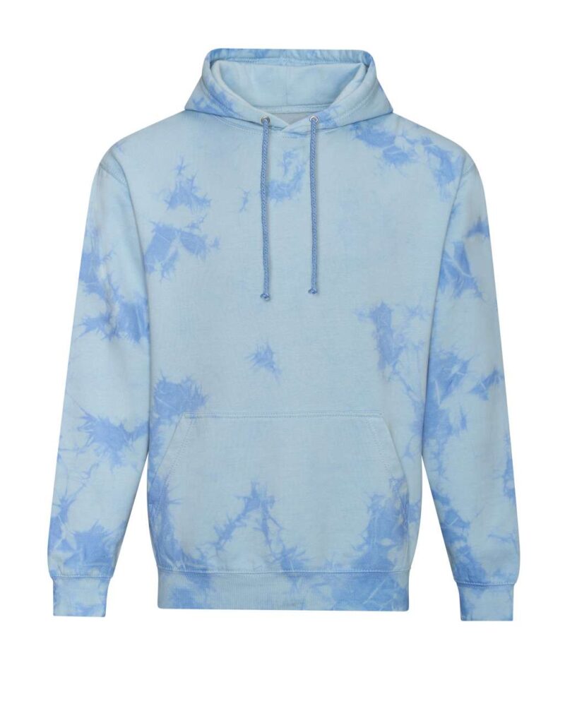 awjh022-blue_cloud-a1 Just Hoods TIE-DYE HOODIE - Blue Cloud