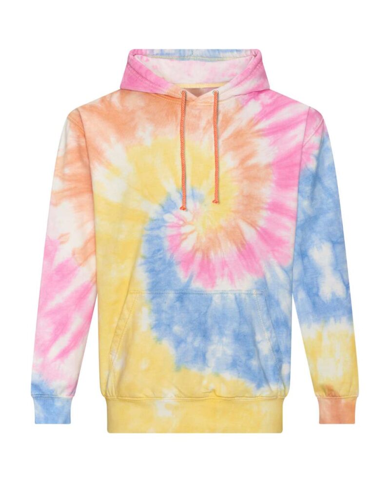 awjh022-tie_dye_swirl-a1 Just Hoods TIE-DYE HOODIE - Tie-Dye Swirl