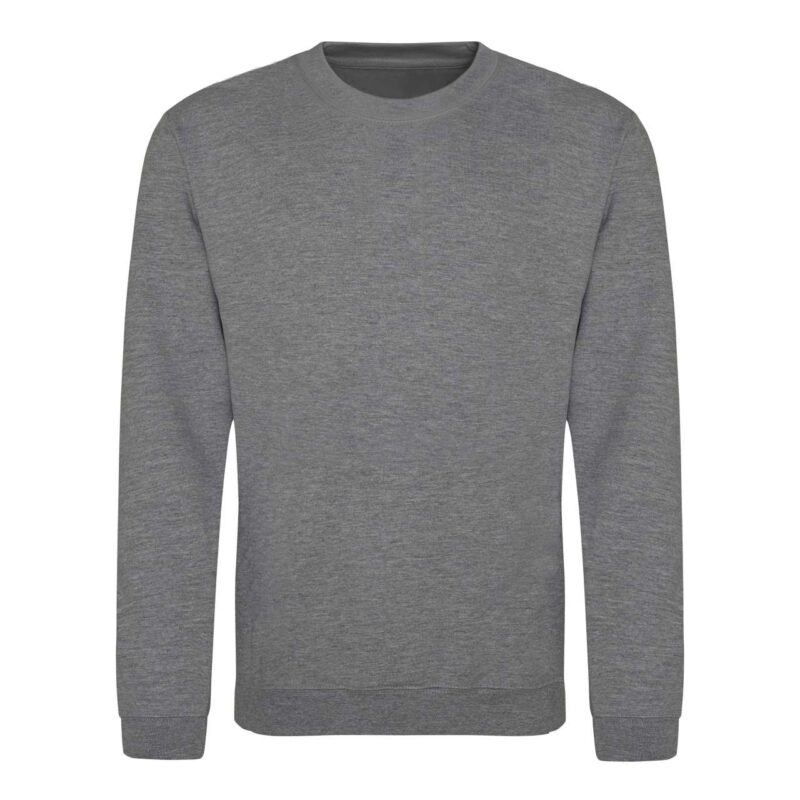 awjh030-graphite_heather-a1 Just Hoods AWDIS SWEAT - Γραφίτης Μελανζέ