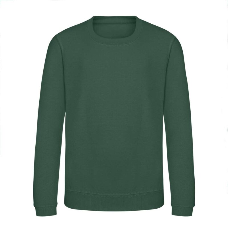 awjh030j-bottle_green-a1 Just Hoods AWDIS KIDS SWEAT - Rainforest Green