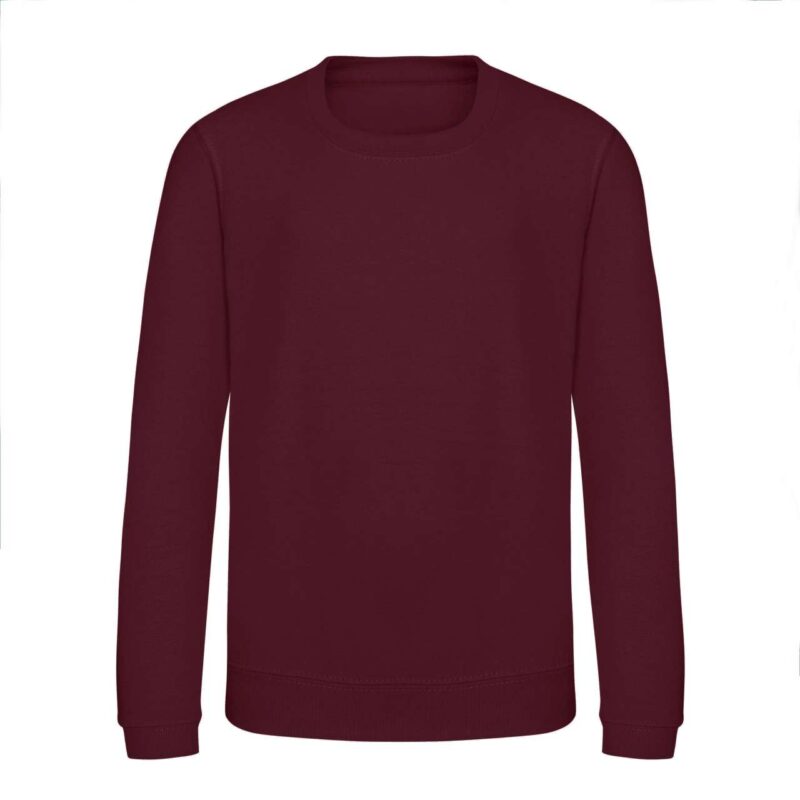 awjh030j-burgundy-a1 Just Hoods AWDIS KIDS SWEAT - μπορντό
