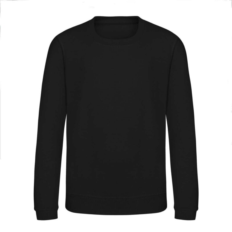 awjh030j-jet_black-a1 Just Hoods AWDIS KIDS SWEAT - Βαθύ Μαύρο