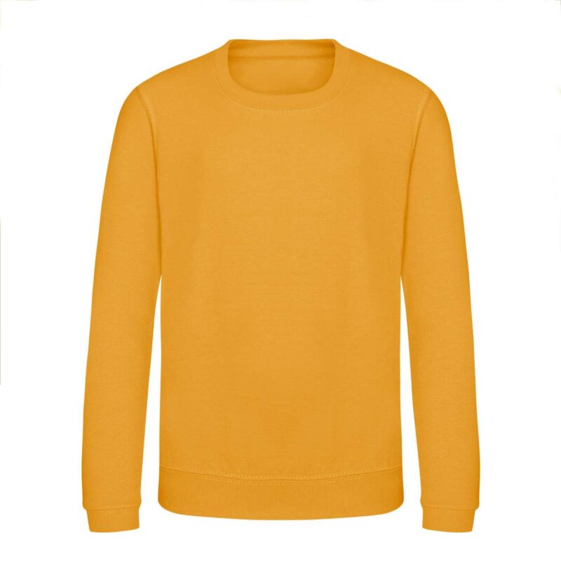 awjh030j-mustard-a1 Just Hoods AWDIS KIDS SWEAT - μουσταρδί