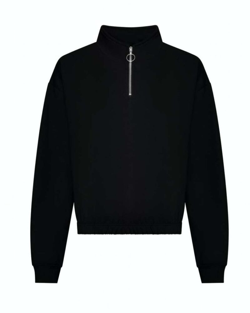 Just Hoods WOMEN ΓΥΝΑΙΚΕΙΟ ΦΟΥΤΕΡ με 1/4 ΦΕΡΜΟΥΑΡ - Βαθύ Μαύρο