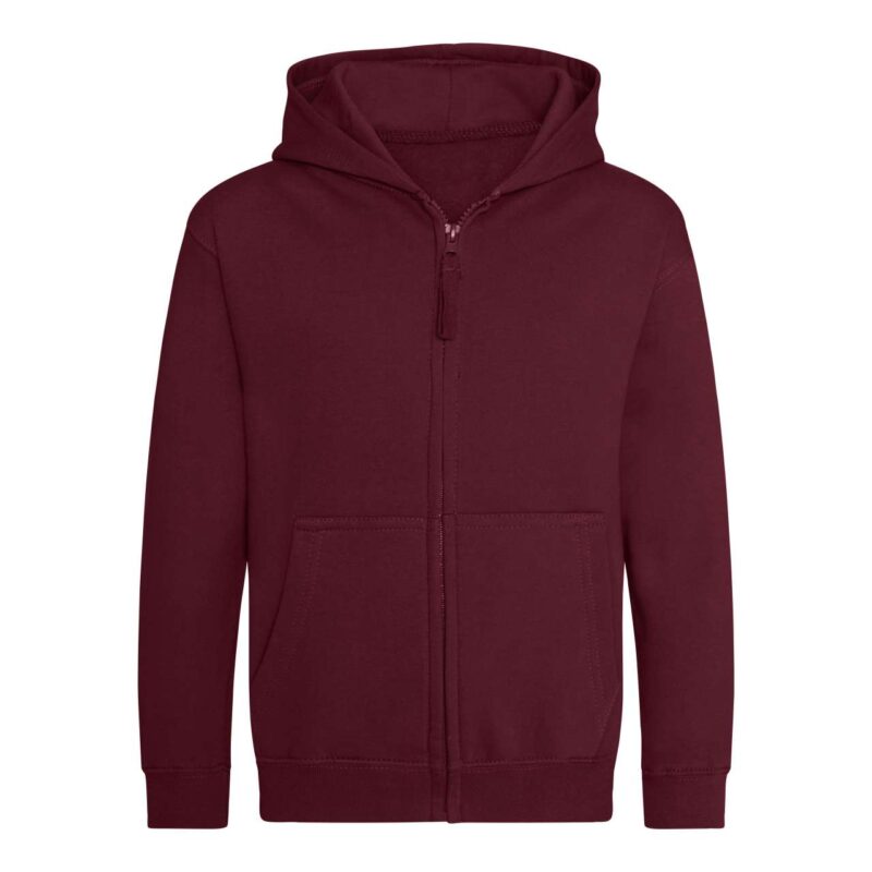 awjh050j-burgundy-a1 Just Hoods Παιδικό ZOODIE - μπορντό