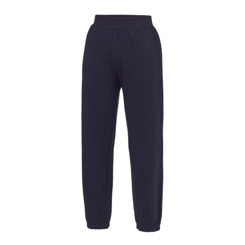 awjh072j-new_french_navy-a2 Just Hoods KIDS CUFFED JOGPANTS - New French Navy
