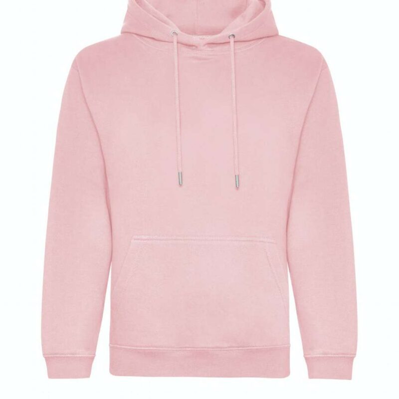 awjh201-baby_pink-a1 Just Hoods ORGANIC HOODIE - Ροζ του μωρού