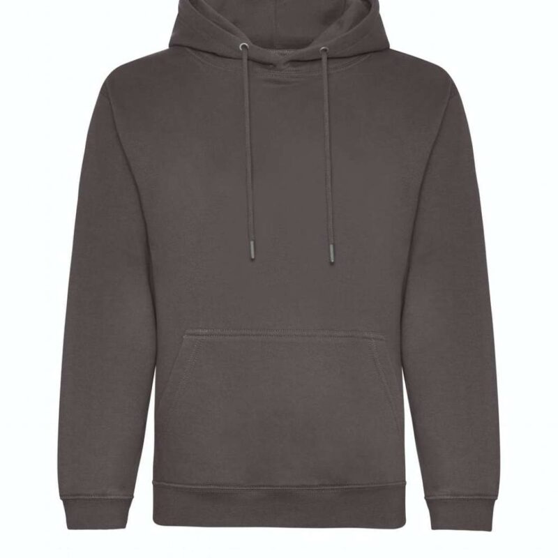 awjh201-charcoal-a2 Just Hoods ORGANIC HOODIE - Ανθρακί